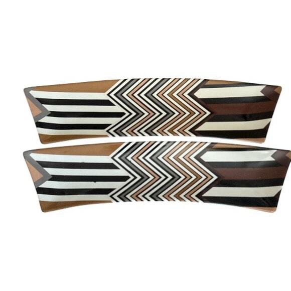 Missoni for Target Geometric Stoneware Curved Appetizer Plates - Picture 3 of 10
